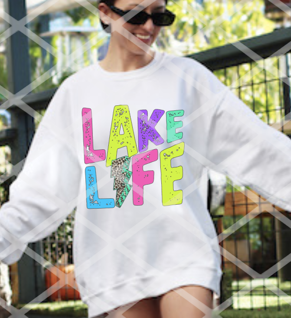 Lake Life, Ready to Press Sublimation Transfer