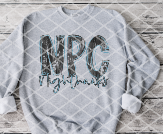 Painted NPC Nighthawks (black) Sublimation or DTF transfer