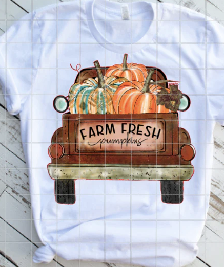 Farm Fresh pumpkins Sublimation or DTF Transfer