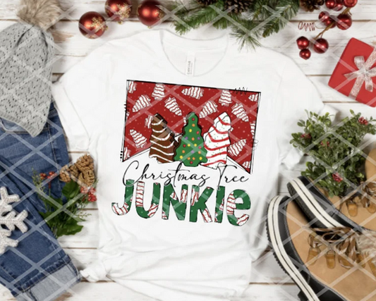 Christmas Junkie Sublimation or DTF Transfer