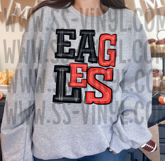 Eagles Sublimation or DTF transfer