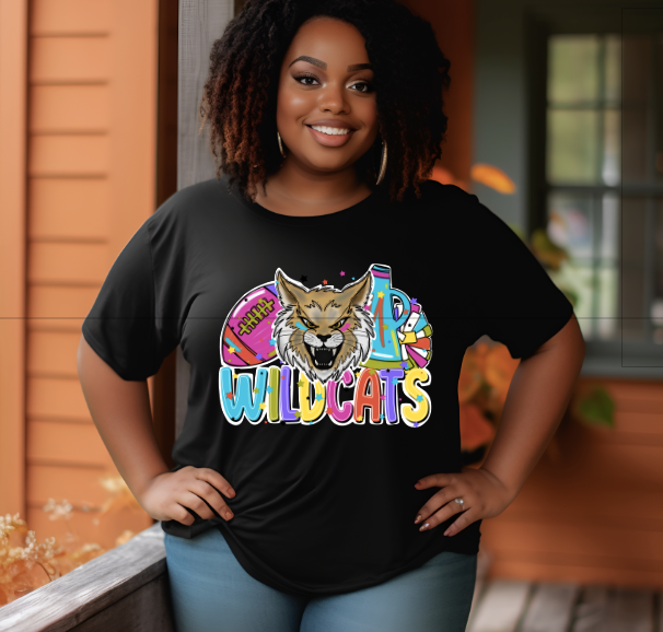 Wildcats School Spirit Sublimation or DTF Transfer