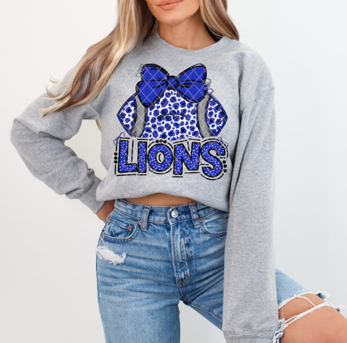 Lions Sublimation or DTF Transfers