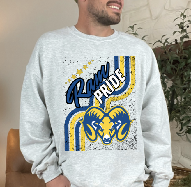 Retro Rams Sublimation or DTF Transfers