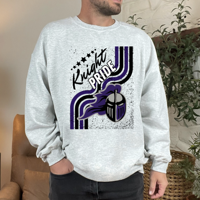 Retro Knight Sublimation or DTF Transfers