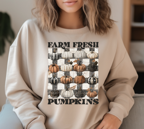 Farm Fresh Pumpkins Sublimation or DTF Transfers