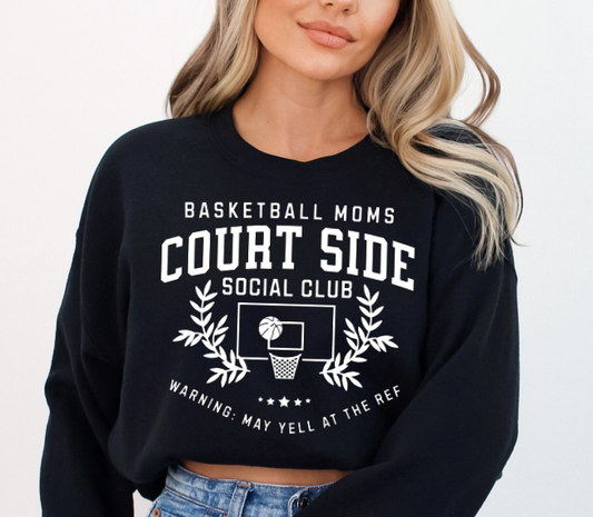 Basketball Mom Court Side Club Sublimation or DTF Transfers