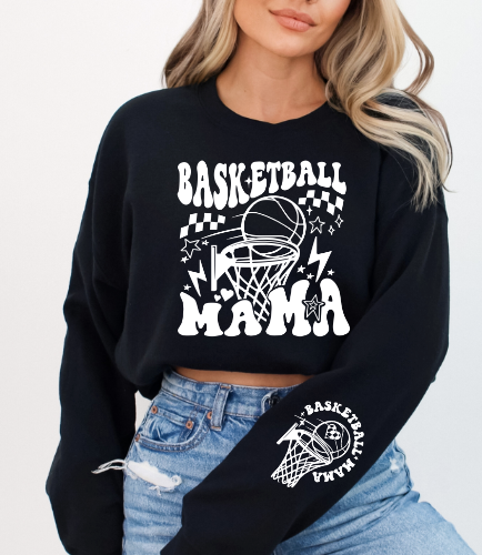 Basketball Mama with sleeve/pocket Sublimation or DTF Transfers