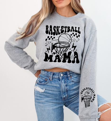 Basketball Mama with sleeve/pocket Sublimation or DTF Transfers