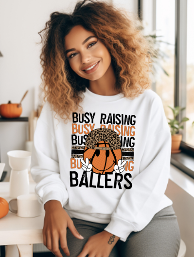 Basketball Busy Raising Ballers Sublimation or DTF Transfers