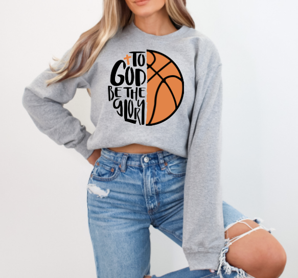 Basketball God be the Glory Sublimation or DTF Transfers