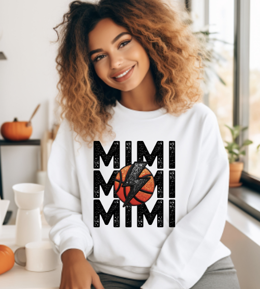 Basketball Mimi Sublimation or DTF Transfers