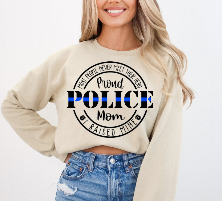 Police Officer, Sublimation Transfer, Ready to Press Transfer