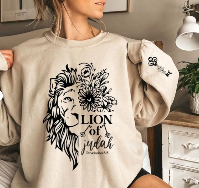 Lion of Judah Sublimation or DTF Transfers