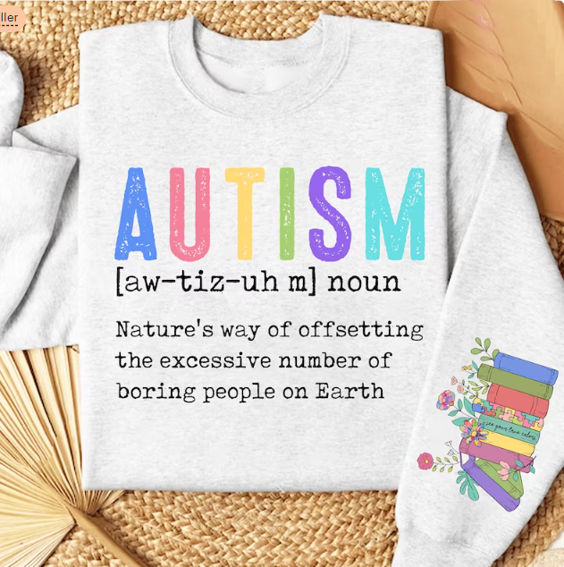 Autism with Pocket, Sublimation Transfer