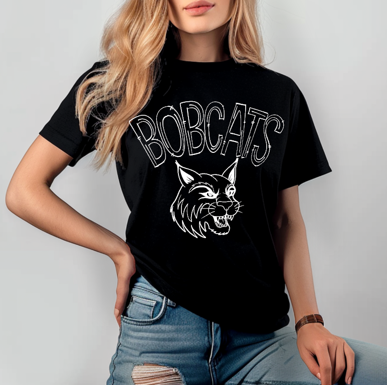 Bobcats School Spirit Sublimation or DTF Transfer