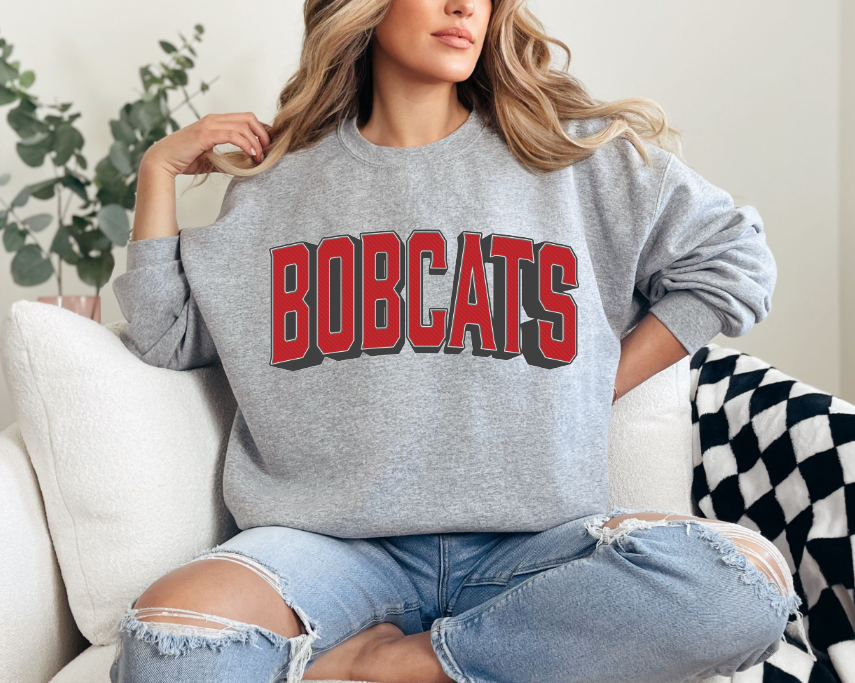 Bobcats School Spirit Sublimation or DTF Transfer