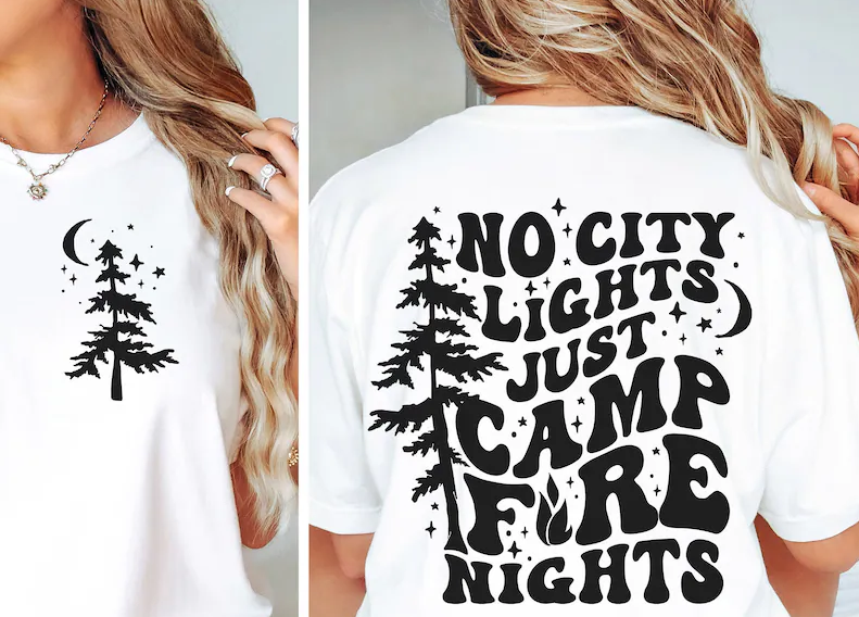 No Lights Just Campfires Sublimation or DTF Transfer