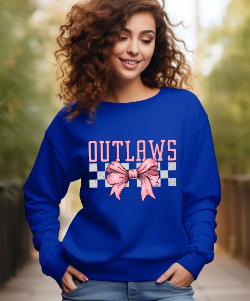 Outlaws School Spirit Sublimation or DTF Transfer