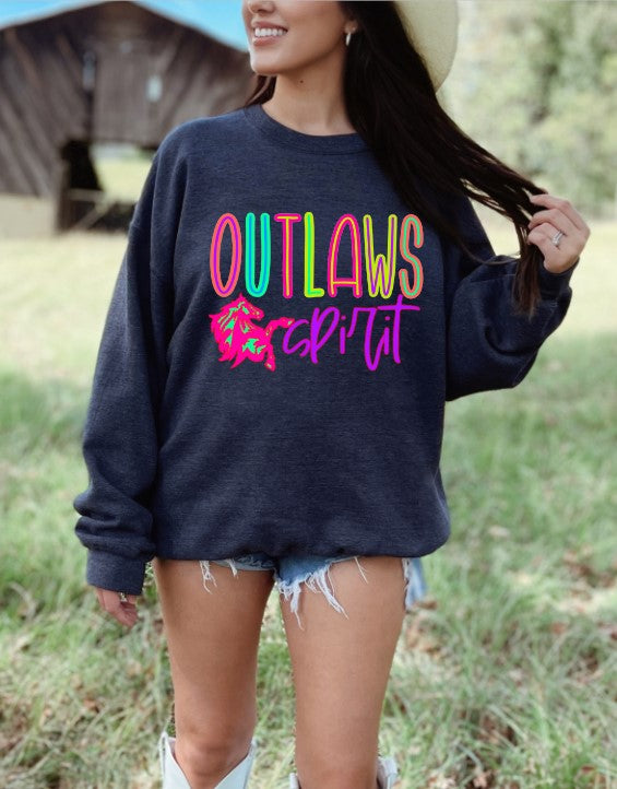 Outlaws School Spirit Sublimation or DTF Transfer