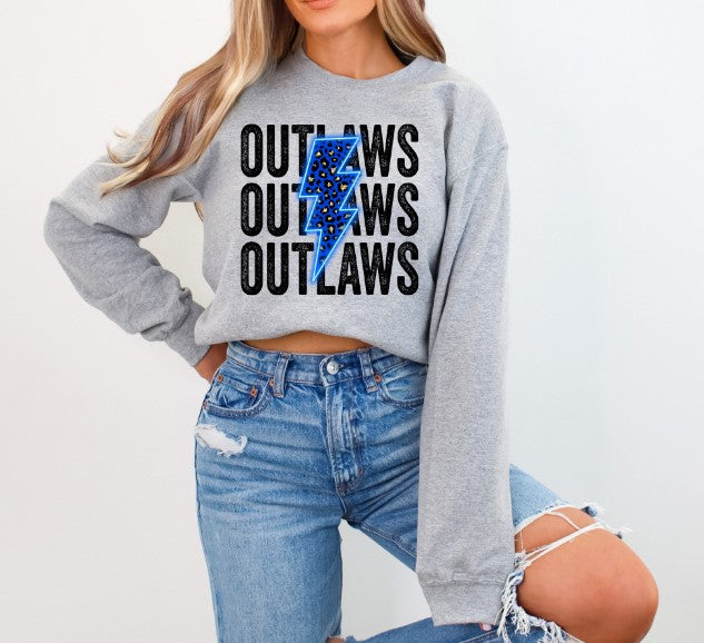 Outlaws School Spirit Sublimation or DTF Transfer