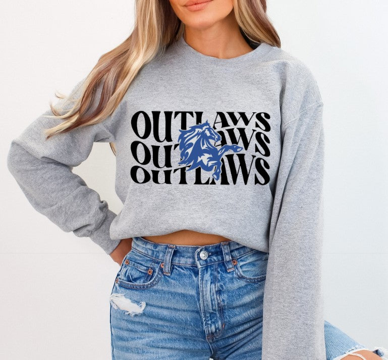 Outlaws School Spirit Sublimation or DTF Transfer