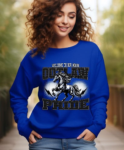 Outlaws School Spirit Sublimation or DTF Transfer