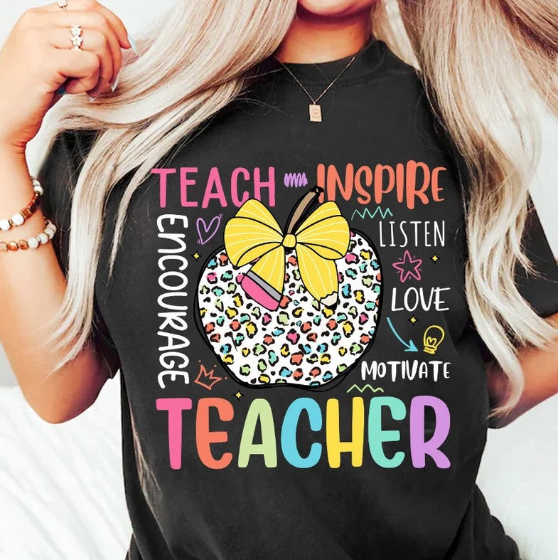 Teacher School Spirit Sublimation or DTF Transfer