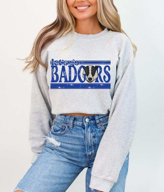 Badgers School Spirit Sublimation or DTF Transfer