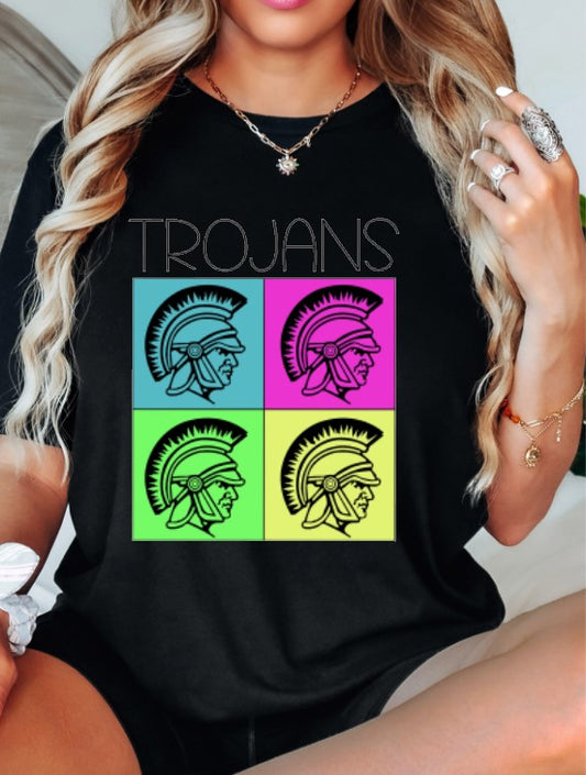 Trojans School Spirit Sublimation or DTF Transfers