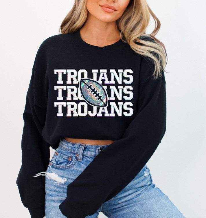 Trojans Football School Spirit Sublimation or DTF Transfers