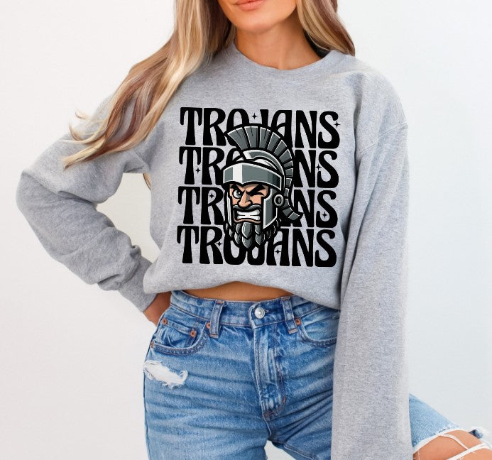 Trojans Wink School Spirit Sublimation or DTF Transfers