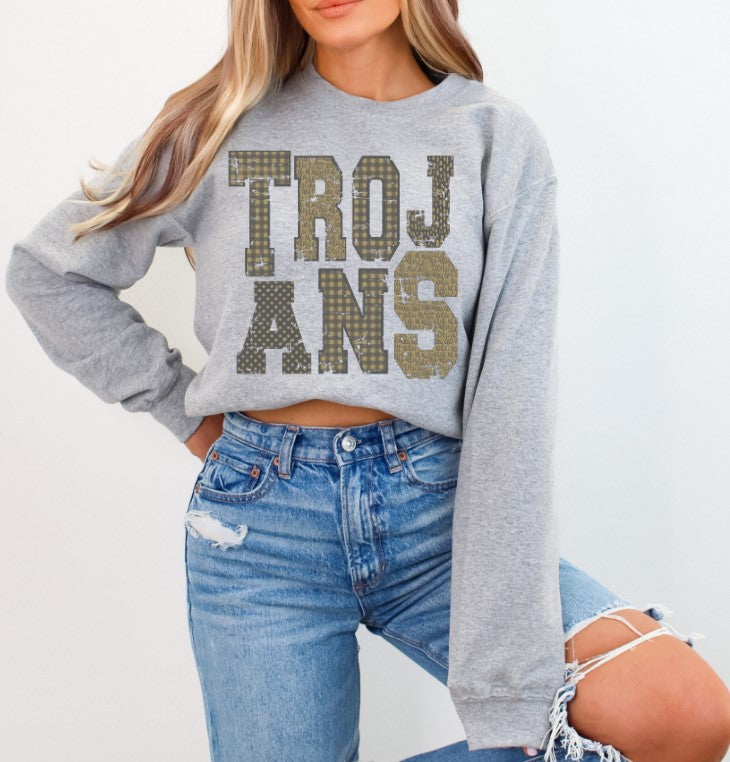 Trojans Football School Spirit Sublimation or DTF Transfers