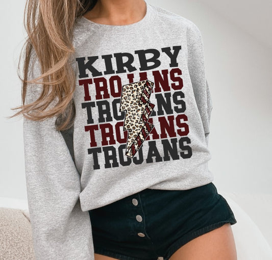 Trojans School Spirit Sublimation or DTF Transfers