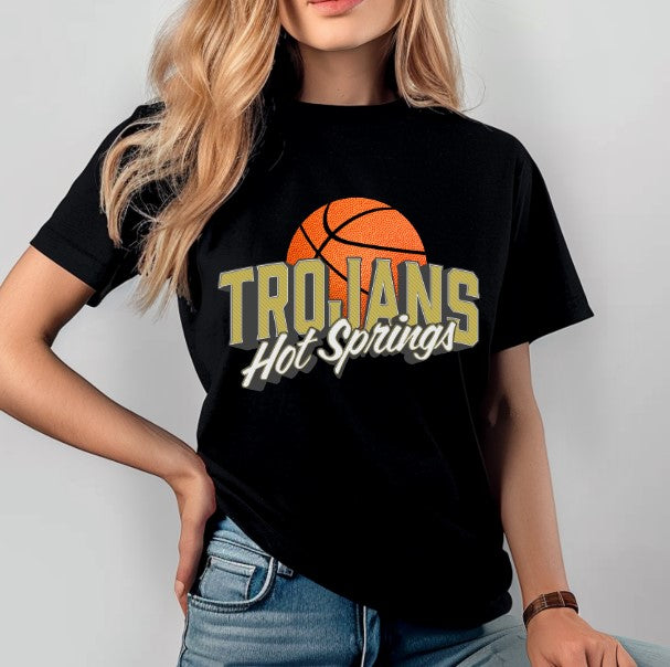 Trojans Basketball School Spirit Sublimation or DTF Transfers