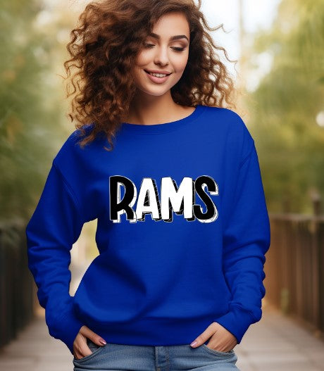 Rams School Spirit Sublimation or DTF Transfers