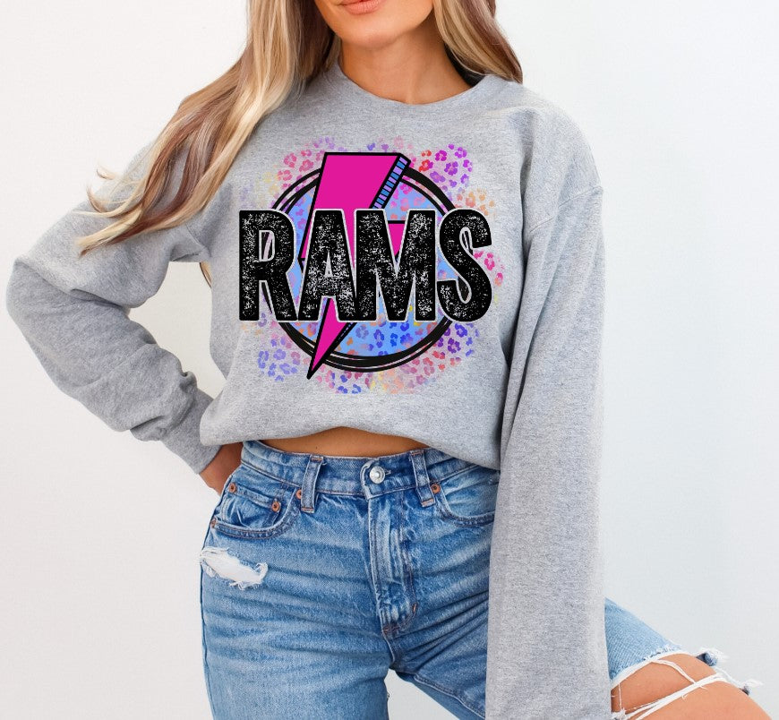 Rams School Spirit Sublimation or DTF Transfers