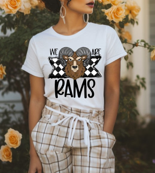 Rams School Spirit Sublimation or DTF Transfers