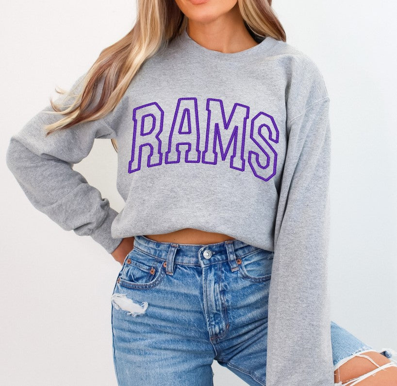 Rams Purple (any color) School Spirit Sublimation or DTF Transfer