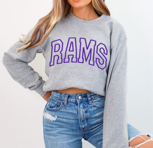 Rams Purple (any color) School Spirit Sublimation or DTF Transfer