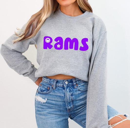 Rams Purple (any color) School Spirit Sublimation or DTF Transfer