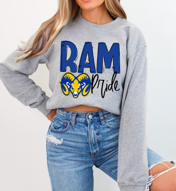 Ram School Spirit Sublimation or DTF Transfer