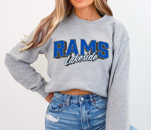 Rams School Spirit Sublimation or DTF Transfers