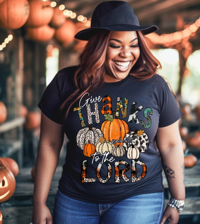 Give Thanks to the Lord Spirit Sublimation or DTF Transfer