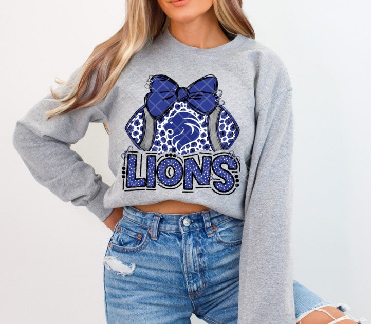 Lions Sublimation or DTF Transfers