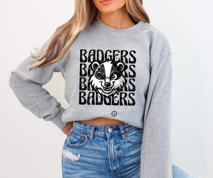 Badgers Wink Eye Sublimation or DTF Transfers