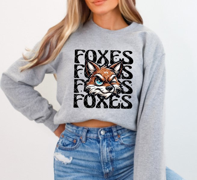 Foxes Wink Eye Sublimation or DTF Transfers