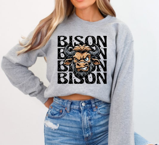 Bison Wink Eye Sublimation or DTF Transfers