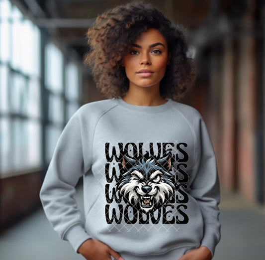 Wolves Wink Eye Sublimation or DTF Transfers