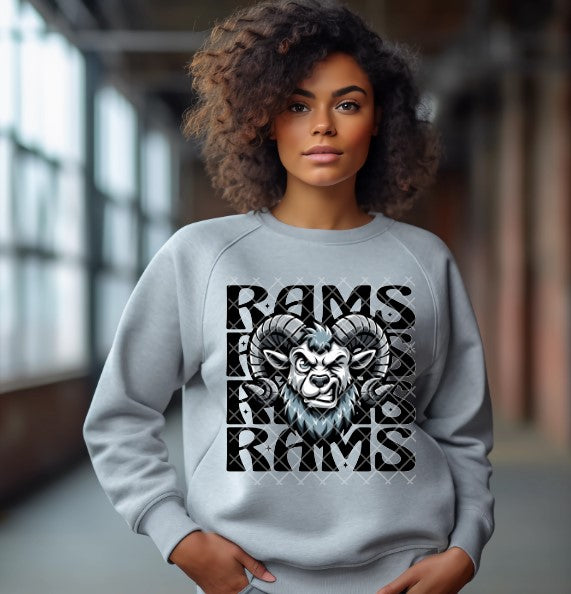 Rams Wink Eye Sublimation or DTF Transfers